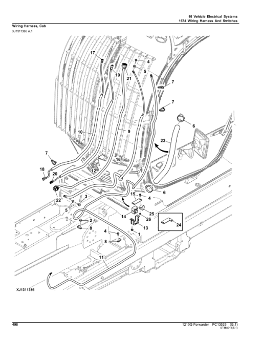 John Deere 1210G T2 FFC Forwarders (SN C002509-) Parts Catalog Manual - PC13528 - Image 3