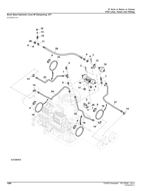 John Deere 1510G FT4 RL Forwarders (SN C002509-) Parts Catalog Manual - PC13529 - Image 2