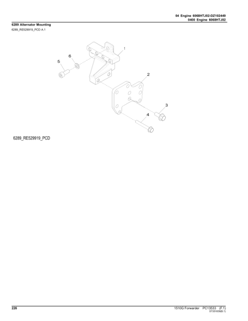 John Deere 1510G T2 FFC Forwarders (SN C004181-) Parts Catalog Manual - PC13533 - Image 4