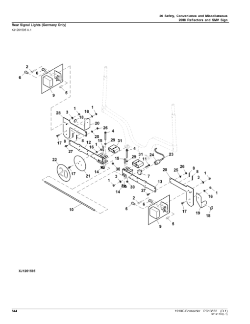 John Deere 1910G Forwarders (SN L002175-002339) Parts Catalog Manual - PC13552 - Image 3