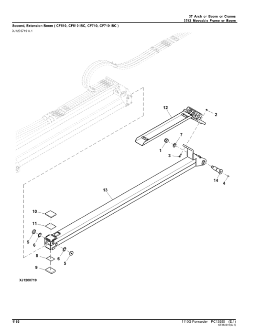 John Deere 1110G FT4 FFC Forwarders (SN L004403-004458) Parts Catalog Manual - PC13555 - Image 2