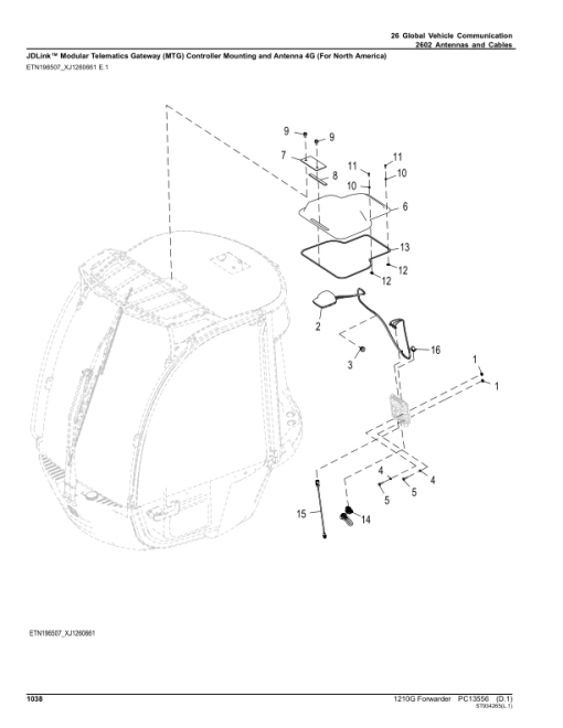 John Deere 1210G FT4 RL Forwarders (SN L002414-002508) Parts Catalog Manual - PC13556 - Image 3