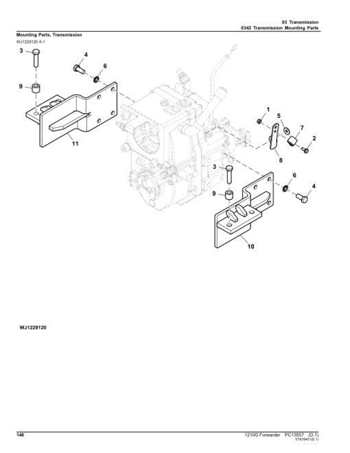 John Deere 1210G FT4 FFC Forwarders (SN L002414-002508) Parts Catalog Manual - PC13557 - Image 2