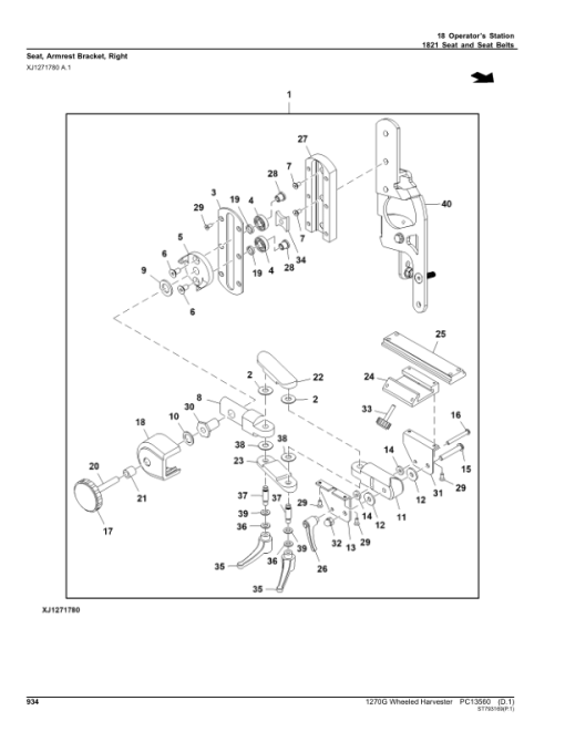 John Deere 1270G 6W Wheeled Harvesters (SN L004469-004998) Parts Catalog Manual - PC13560 - Image 2