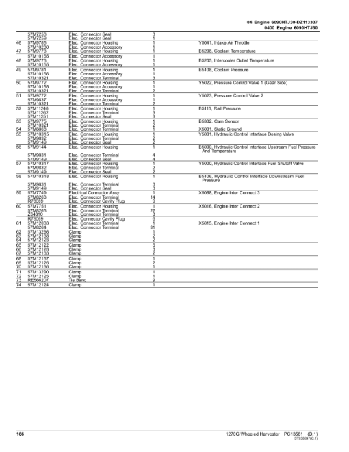 John Deere 1270G 8W Wheeled Harvesters (SN L004469-004998) Parts Catalog Manual - PC13561 - Image 4