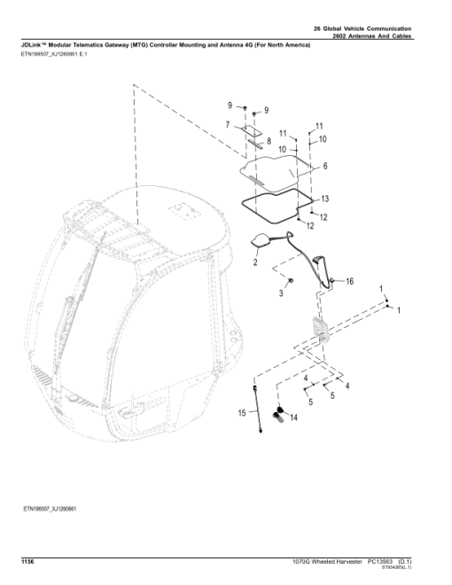 John Deere 1070G Forwarders (SN 1WJ1070G_ _F004403-) Parts Catalog Manual - PC13563 - Image 4