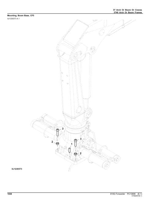 John Deere 910G Forwarders (SN 1WJ0910G_ _L001003-) Parts Catalog Manual - PC13690 - Image 3