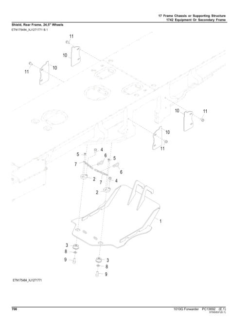 John Deere 1010G Forwarders (SN L006004-) Parts Catalog Manual - PC13692 - Image 4