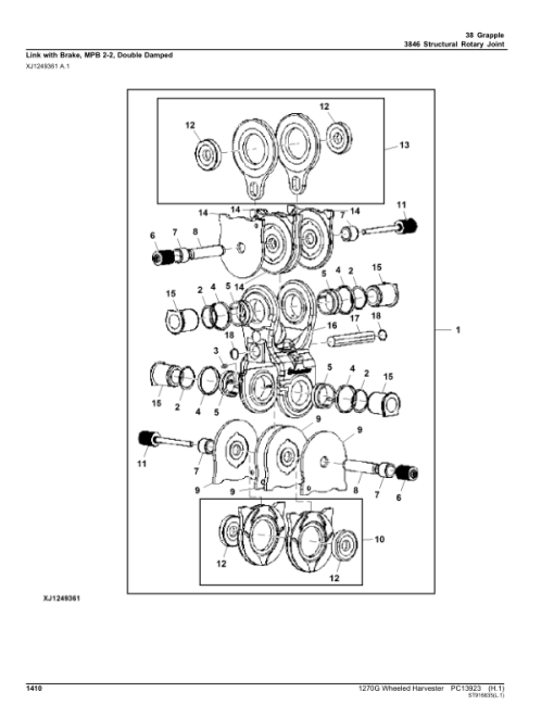 John Deere 1270G FT4 T2 8W Wheeled Harvesters (SN 1WJ1270G__C004999-) Parts Catalog Manual - PC13923 - Image 4