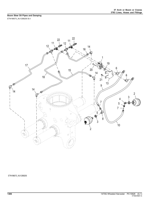 John Deere 1470G T2 Wheeled Harvesters (SN 1WJ1470G__C002292-) Parts Catalog Manual - PC13926 - Image 4