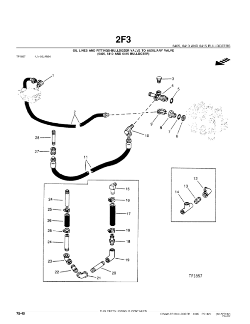 John Deere 450C Crawlers Parts Catalog Manual - PC1420 - Image 4