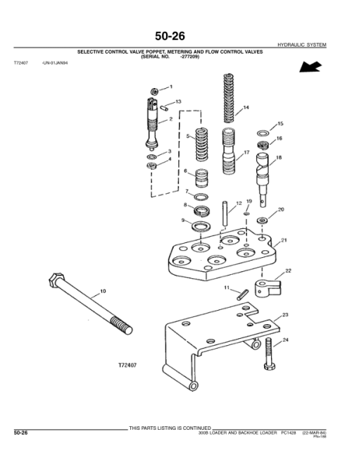 John Deere 300B Backhoes Parts Catalog Manual - PC1428 - Image 2