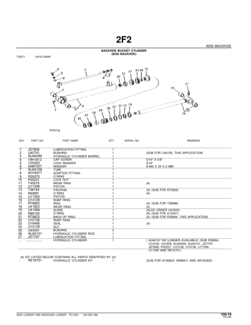 John Deere 302A Loaders Parts Catalog Manual - PC1433 - Image 4