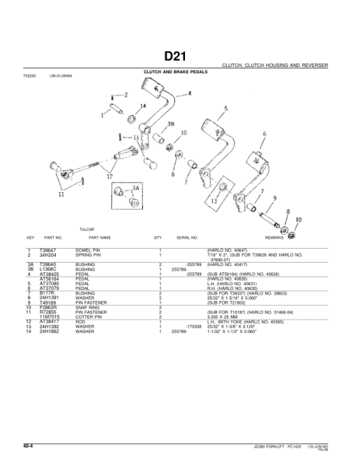 John Deere 380 Forklifts Parts Catalog Manual - PC1435 - Image 2