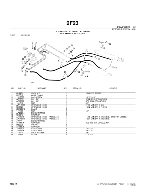 John Deere 550 Crawlers Parts Catalog Manual - PC1437 - Image 4