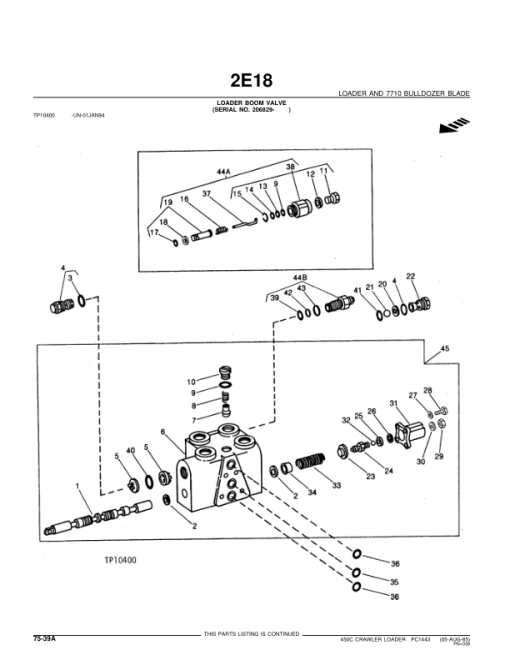 John Deere 450C Crawlers Parts Catalog Manual - PC1443 - Image 4