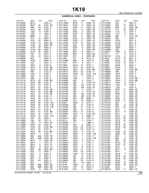 John Deere 555 Crawlers Parts Catalog Manual - PC1464 - Image 3