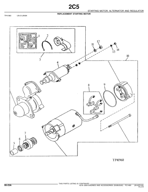 John Deere 4276 OEM Engines and Accessories Engines Parts Catalog Manual - PC1469 - Image 4