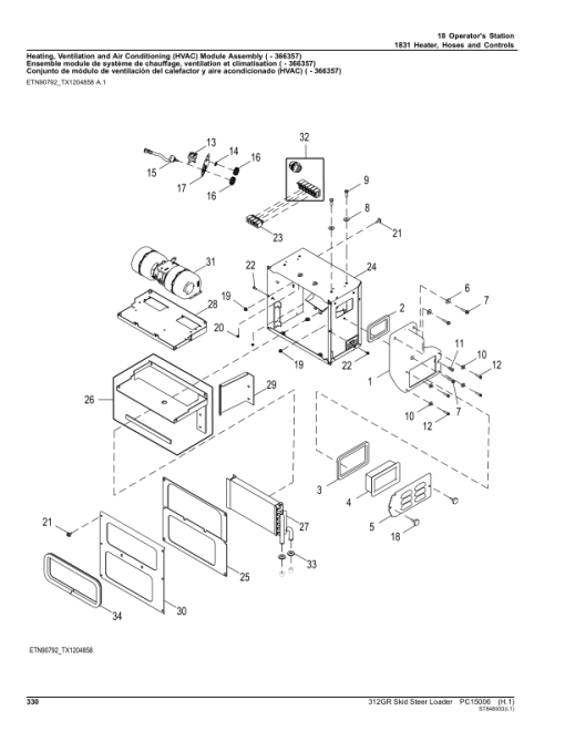 John Deere 312GR Skid Steers (SN 1T0312G _  J288093-) Parts Catalog Manual - PC15006 - Image 4