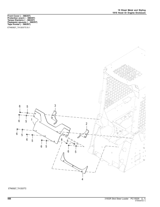 John Deere 316GR Skid Steers (G298752-) Parts Catalog Manual - PC15029 - Image 4