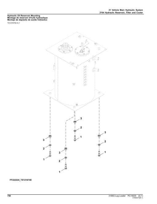 John Deere 3156G Log Loaders (SN 1FF3156G_ _D316001-) Parts Catalog Manual - PC15035 - Image 2