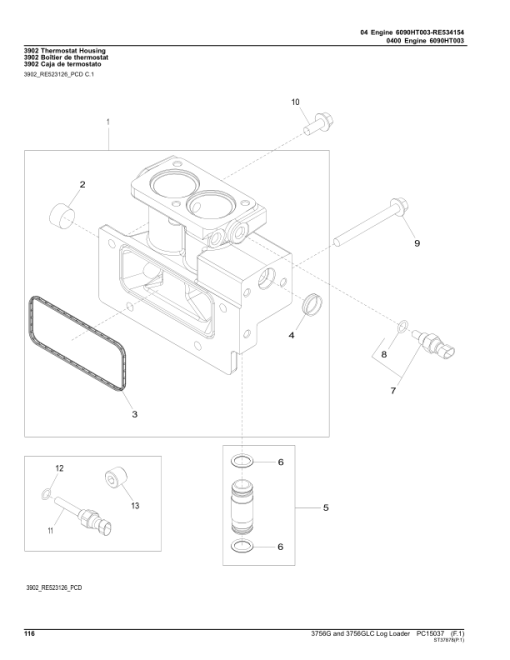 John Deere 3756G, 3756GLC Log Loaders (SN 1FF3756G_ _D376001-) Parts Catalog Manual - PC15037 - Image 2