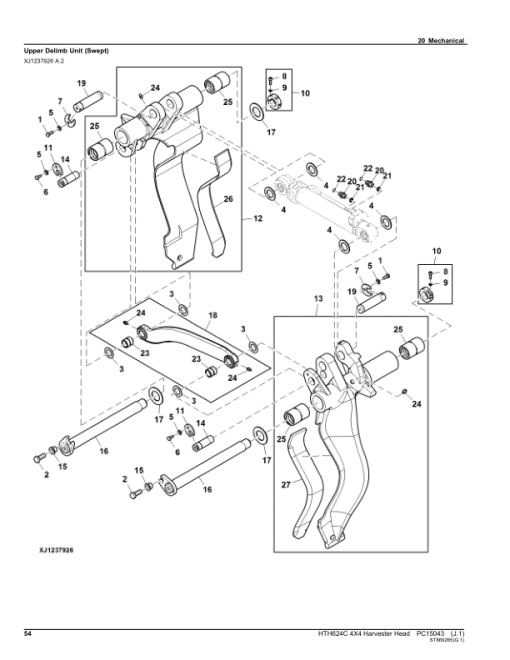 John Deere HTH624C 4X4 Harvesting Heads Parts Catalog Manual - PC15043 - Image 3