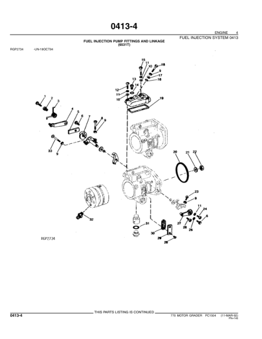 John Deere 770 Motor Graders Parts Catalog Manual - PC1504 - Image 2