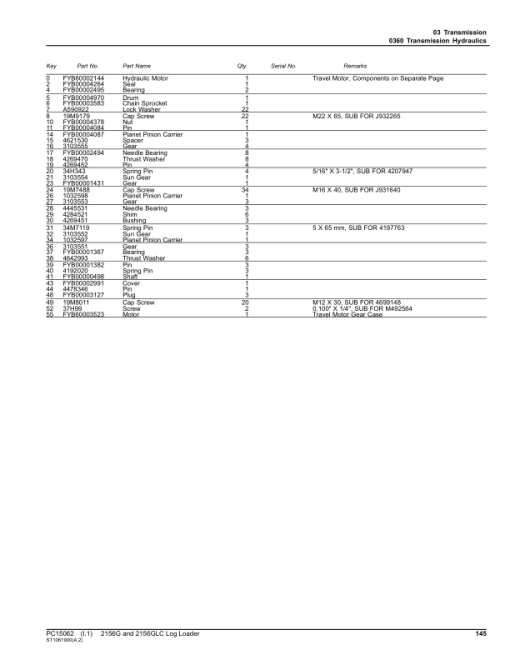 John Deere 2156G, 2156GLC Log Loaders (SN C216001- & D216001-) Parts Catalog Manual - PC15062 - Image 4