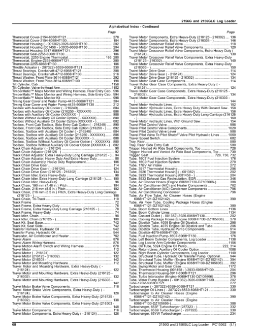 John Deere 2156G, 2156GLC Log Loaders (SN C216001- & D216001-) Parts Catalog Manual - PC15062 - Image 3