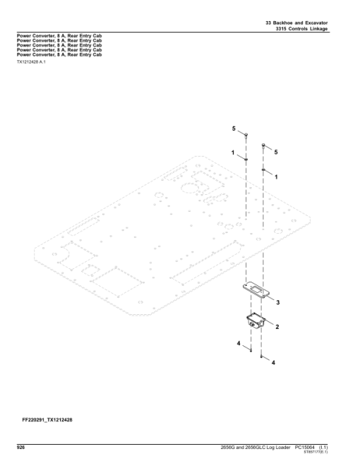 John Deere 2656G, 2656GLC Log Loaders (SN C266001- & D266001-) Parts Catalog Manual - PC15064 - Image 3