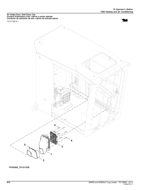 John Deere 2656G, 2656GLC Log Loaders (SN 1FF2656G__F266001-) Parts Catalog Manual - PC15068 - Image 2