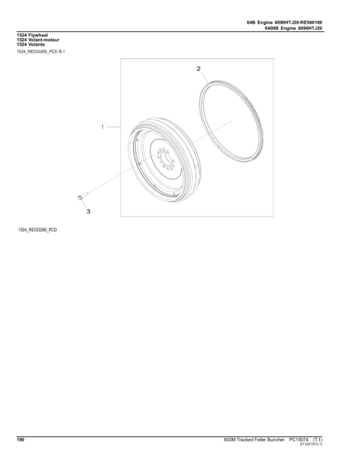 John Deere 803M Tracked Feller Bunchers (SN F293917- & L343918-) Parts Catalog Manual - PC15074 - Image 2