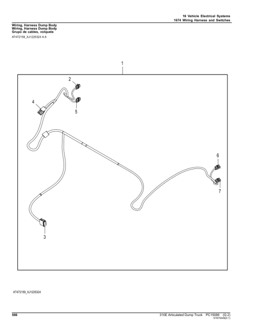 John Deere 310E Articulated Dump Trucks (SN D677827-708124) Parts Catalog Manual - PC15086 - Image 4