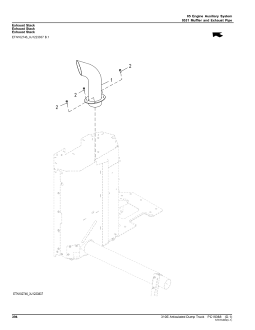 John Deere 310E Articulated Dump Trucks (SN F677827-708124) Parts Catalog Manual - PC15088 - Image 4