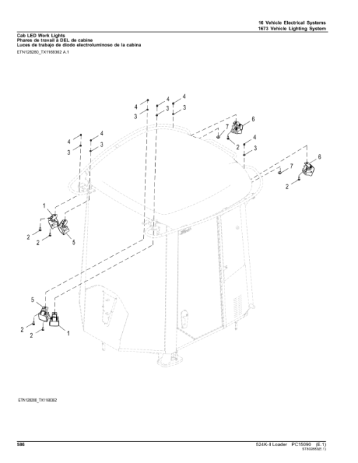 John Deere 524K Series II Loaders (SN 1DW524KX_ _D677549-) Parts Catalog Manual - PC15090 - Image 4