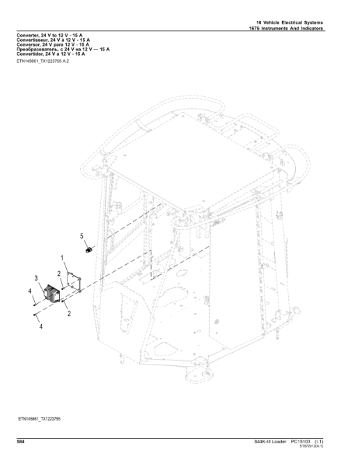 John Deere 844K Series III Loaders (SN 1DW844KC_ _D677782-) Parts Catalog Manual - PC15103 - Image 4