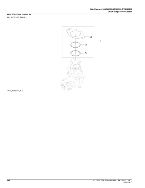 John Deere 672G, 672GP, 670GP Motor Graders (SN C678818 - & D678818 -) Parts Catalog Manual - PC15117 - Image 3