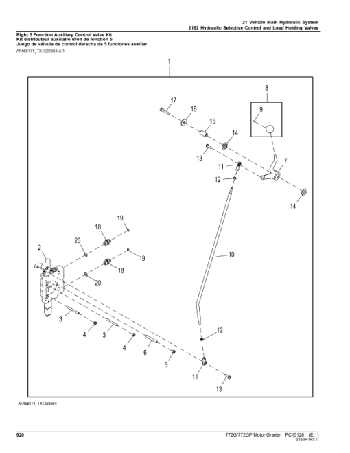 John Deere 772G, 772GP Motor Graders (SN 1DW772GX_ F678818-680877) Parts Catalog Manual - PC15126 - Image 3