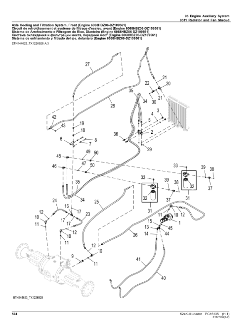 John Deere 524K Series II Loaders (SN 1BZ524KA_ _D001001-) Parts Catalog Manual - PC15135 - Image 2