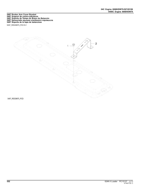 John Deere 624K Series II Loaders (SN C001001- & D001001-) Parts Catalog Manual - PC15137 - Image 4