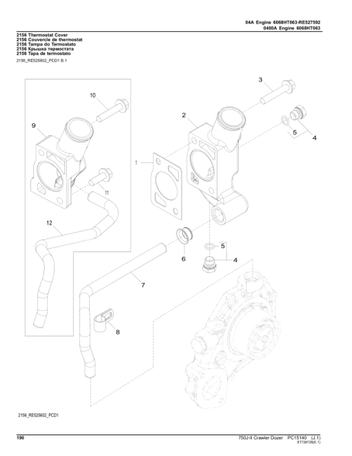 John Deere 750J-II Crawlers (SN 1T0750JJ_ _D306890-330911) Parts Catalog Manual - PC15140 - Image 4