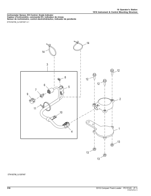 John Deere 331G Compact Track Loaders (SN 1T0331G_ E314413-387237) Parts Catalog Manual - PC15145 - Image 3