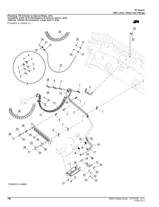 John Deere 950K Crawler Dozers (SN 1T0950K_ C310401-) Parts Catalog Manual - PC15154 - Image 3