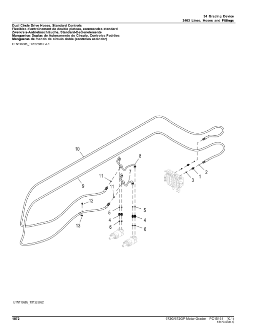 John Deere 672G, 672GP Motor Graders (SN F680878 - & L700954 -) Parts Catalog Manual - PC15161 - Image 4