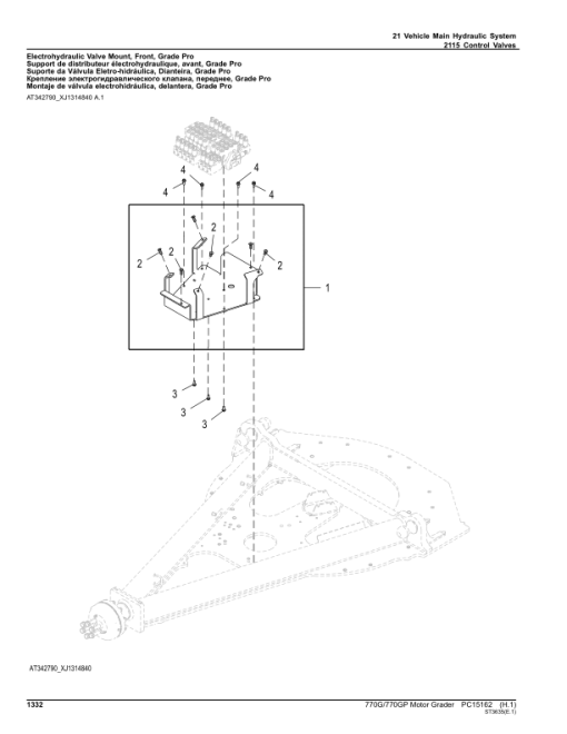 John Deere 770G, 770GP Motor Graders (SN C680878 - & D680878 -) Parts Catalog Manual - PC15162 - Image 2