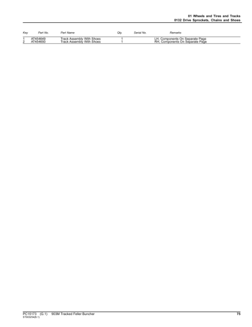 John Deere 903M Tracked Feller Bunchers (SN F317982- & L317982-) Parts Catalog Manual - PC15173 - Image 3