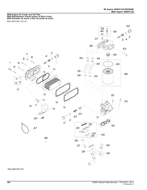 John Deere 953M Tracked Feller Bunchers (SN F317982- & L317982-) Parts Catalog Manual - PC15175 - Image 3