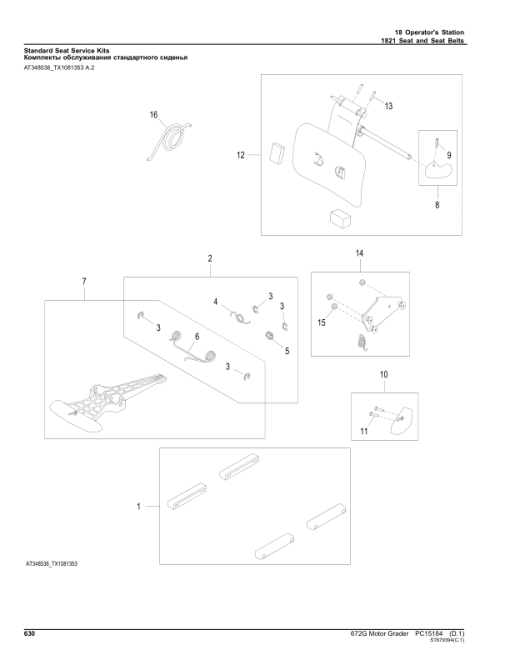 John Deere 672G Motor Graders (SN 1JZ672G_ C003007-) Parts Catalog Manual - PC15184 - Image 4