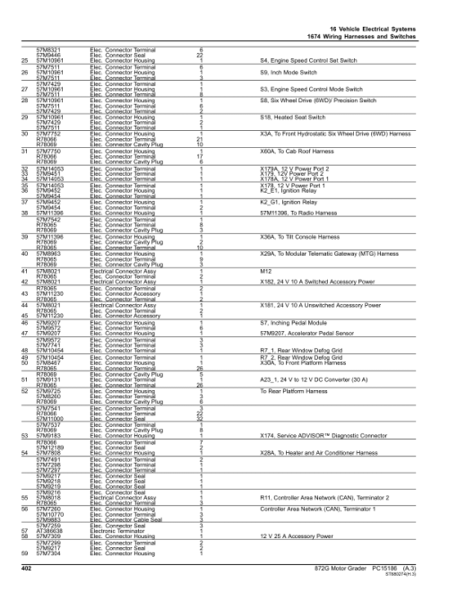 John Deere 872G Motor Graders (SN 1JZ872G_ C003007-) Parts Catalog Manual - PC15186 - Image 3